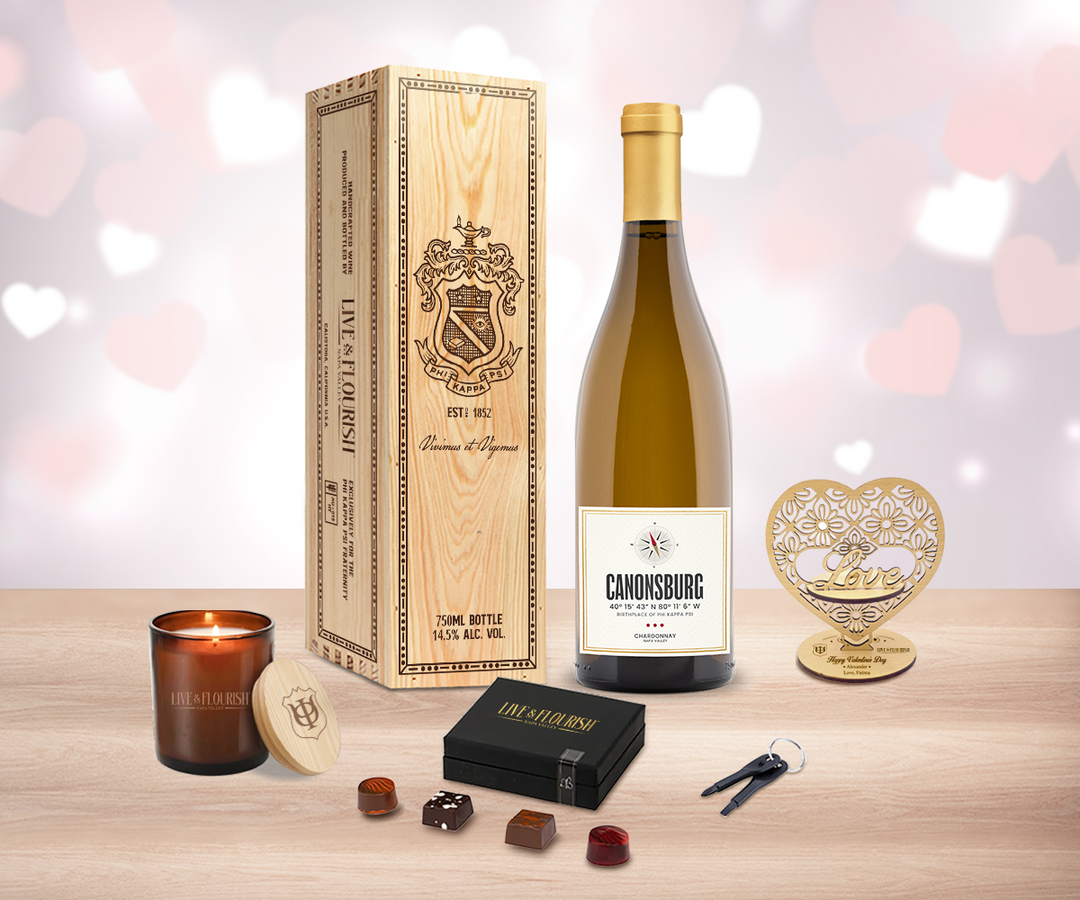 Valentine White Wine "Love" Gift Set