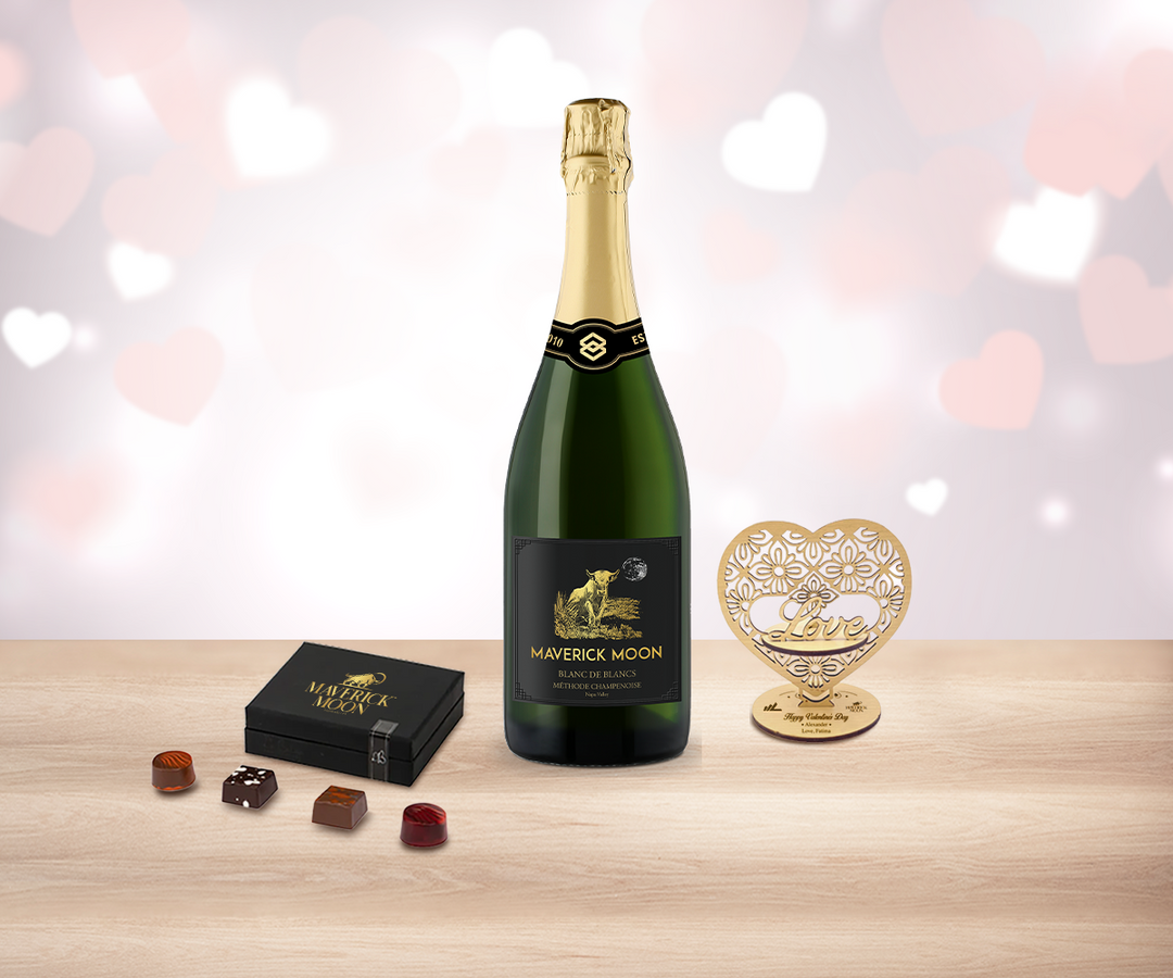 Valentine Sparkling Wine & Truffles Delight