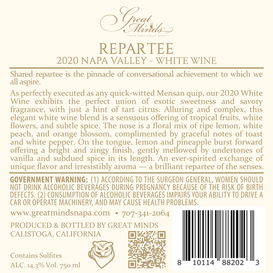 Repartee - 2020 Cuvée Blanc - Napa Valley