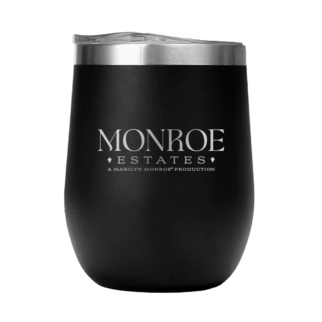 12oz Double Wall Stainless Steel Wine Tumbler with Lid