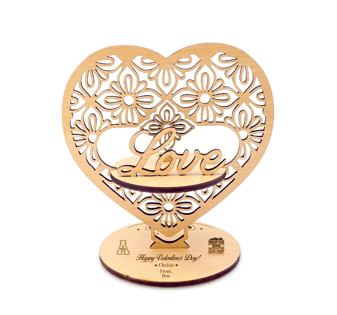 3D Wood Card - Valentine