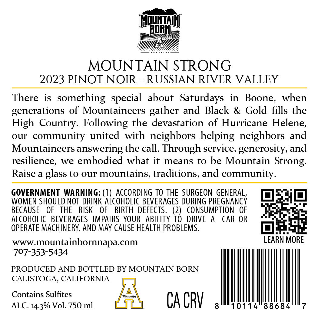 Mountain Strong - 2023 Pinot Noir - Russian River Valley