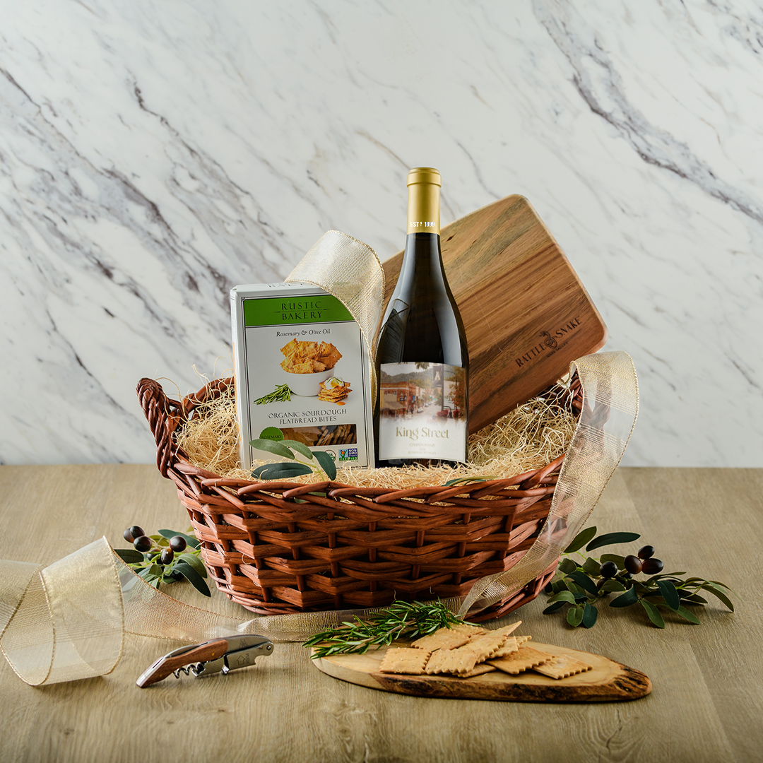 Signature White Gift Basket
