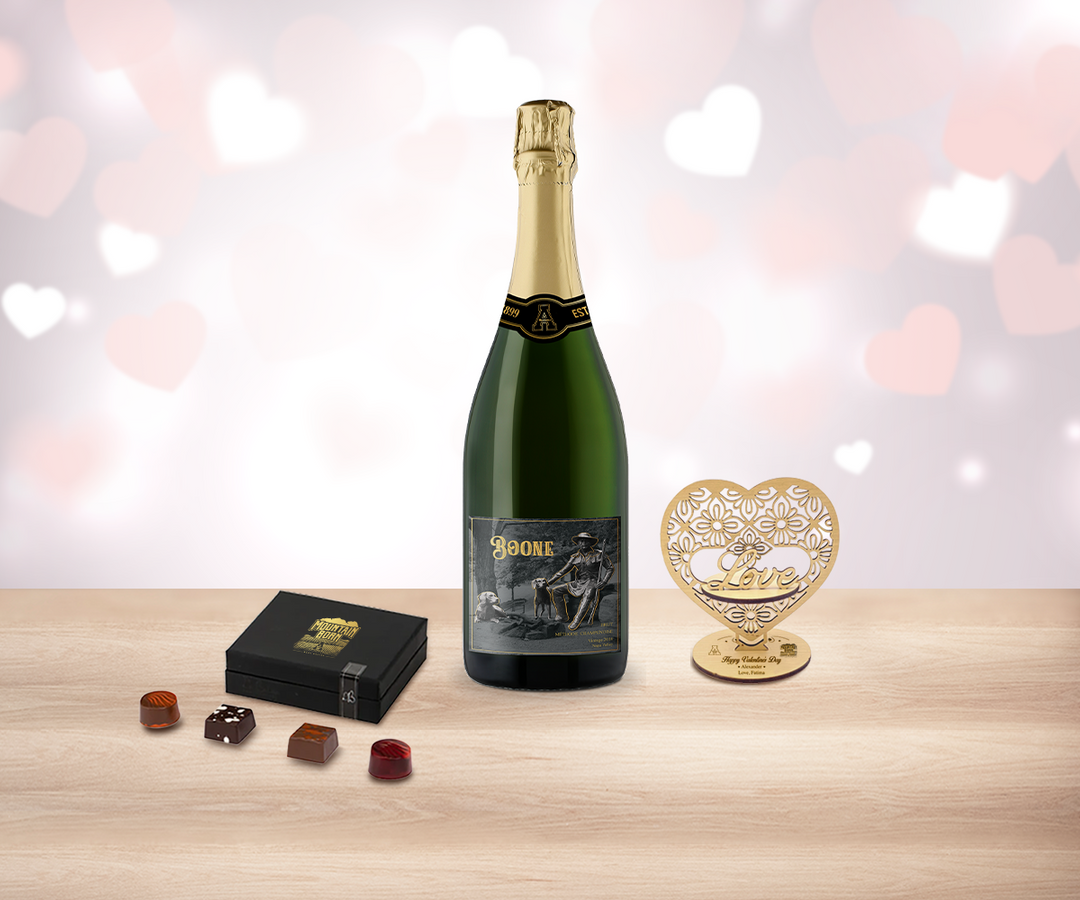 Valentine Sparkling Wine & Truffles Delight