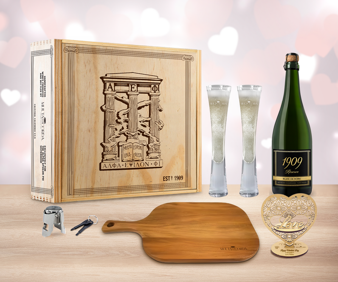 Valentine Sparkling Wine Cheers Gift Set