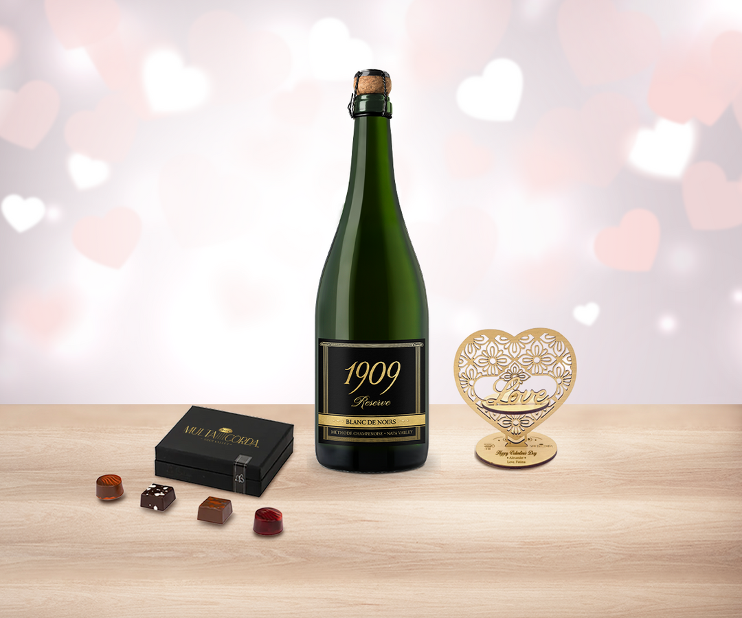 Valentine Sparkling Wine & Truffles Delight