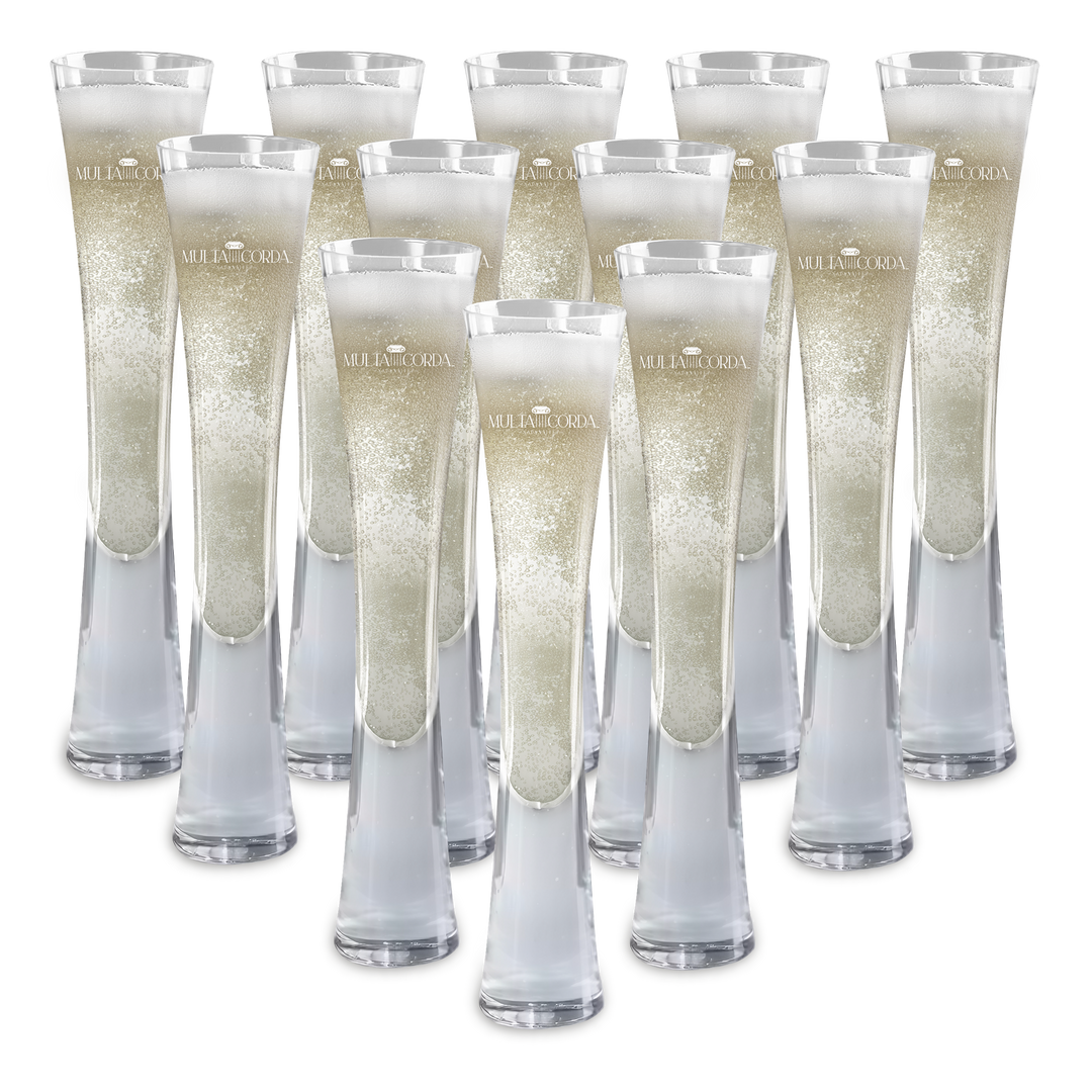Hand Blown Artisan Crafted Champagne Flute