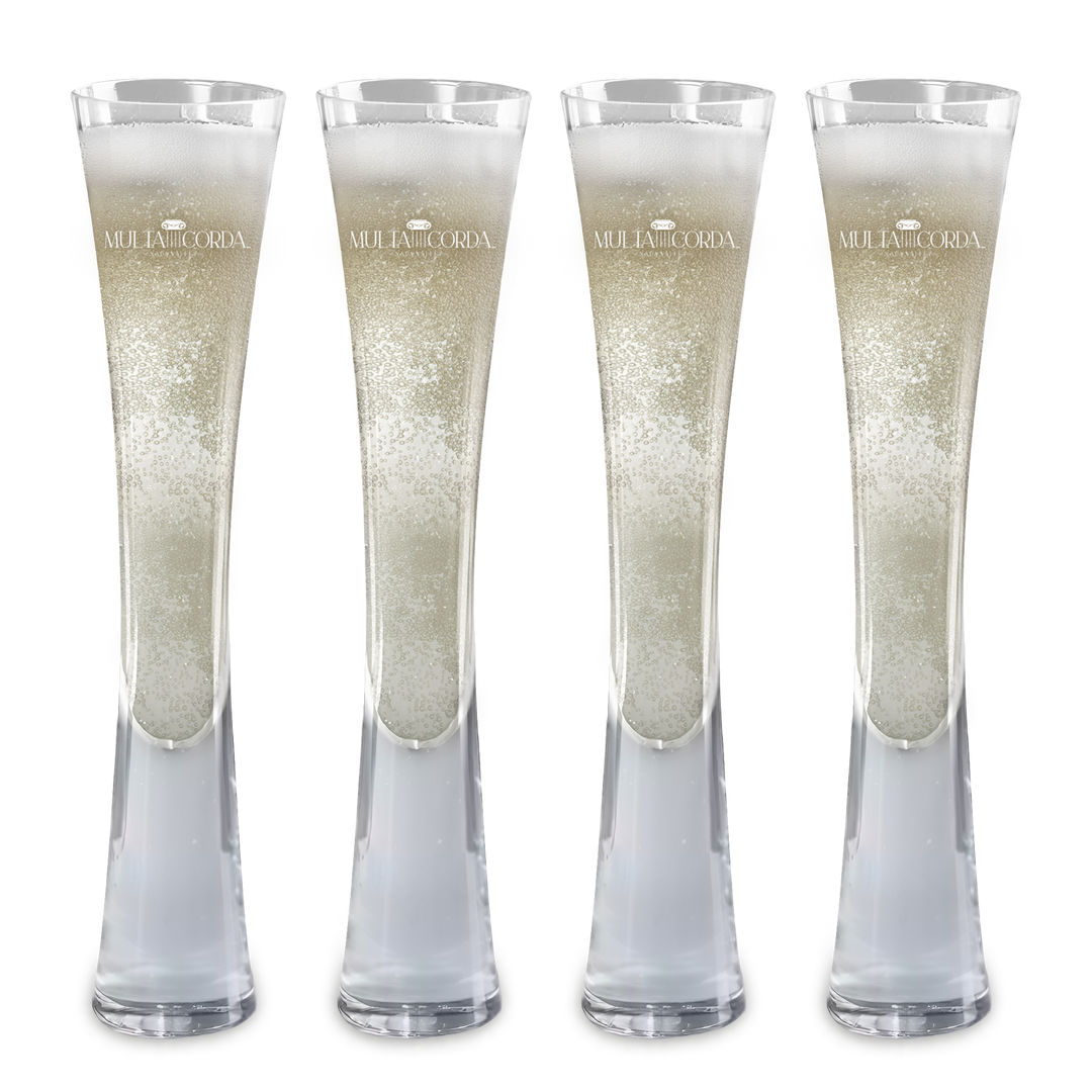 Hand Blown Artisan Crafted Champagne Flute