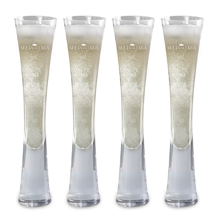 Hand Blown Artisan Crafted Champagne Flute