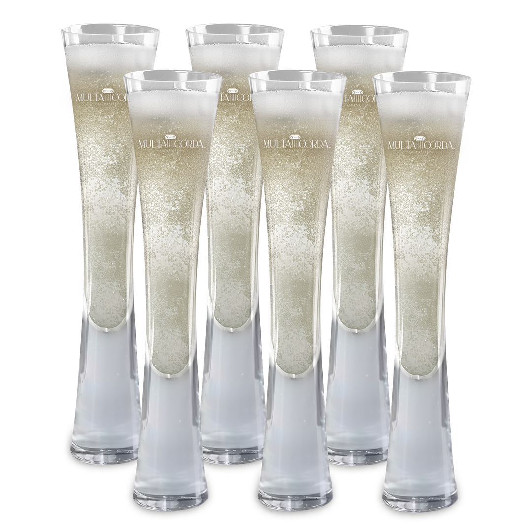 Hand Blown Artisan Crafted Champagne Flute