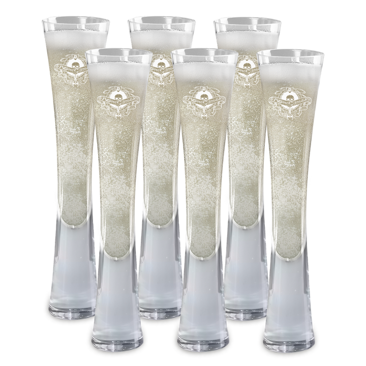 Hand Blown Artisan Crafted Champagne Flute