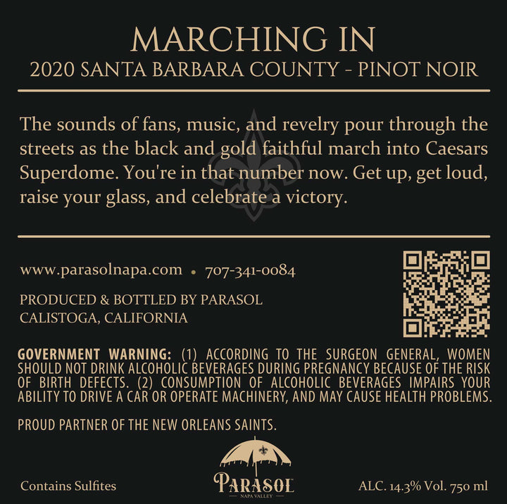 Marching In - 2020 Pinot Noir - Santa Barbara County