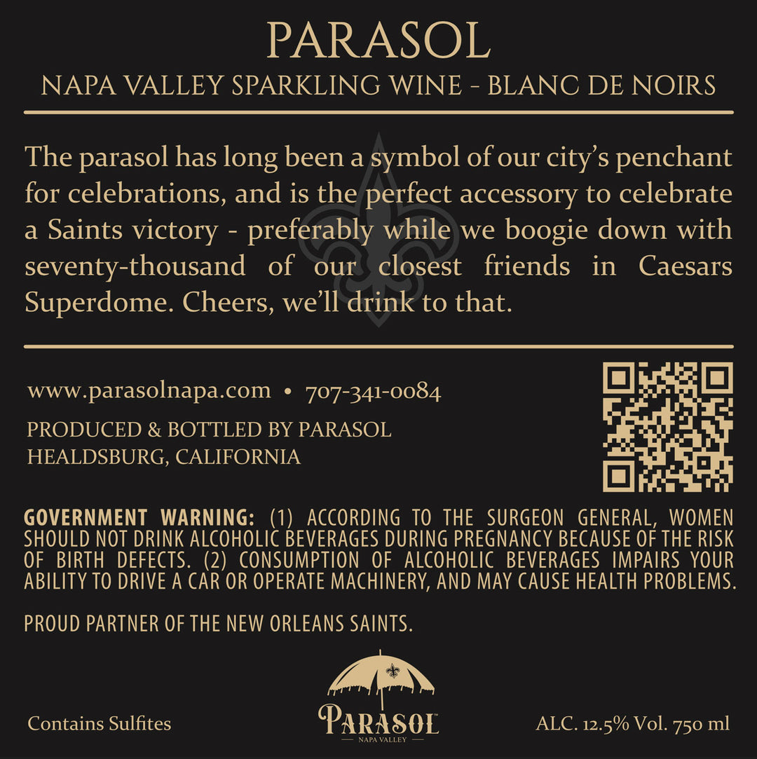 Parasol - 2018 Blanc de Noirs - Méthode Champenoise - Napa Valley