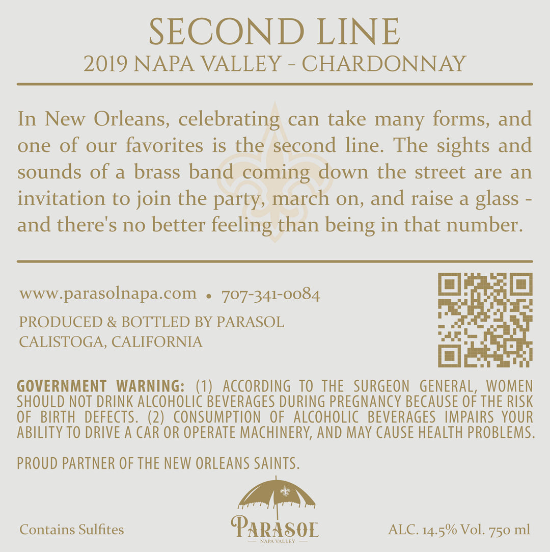 Second Line - 2019 Chardonnay - Carneros, Napa Valley