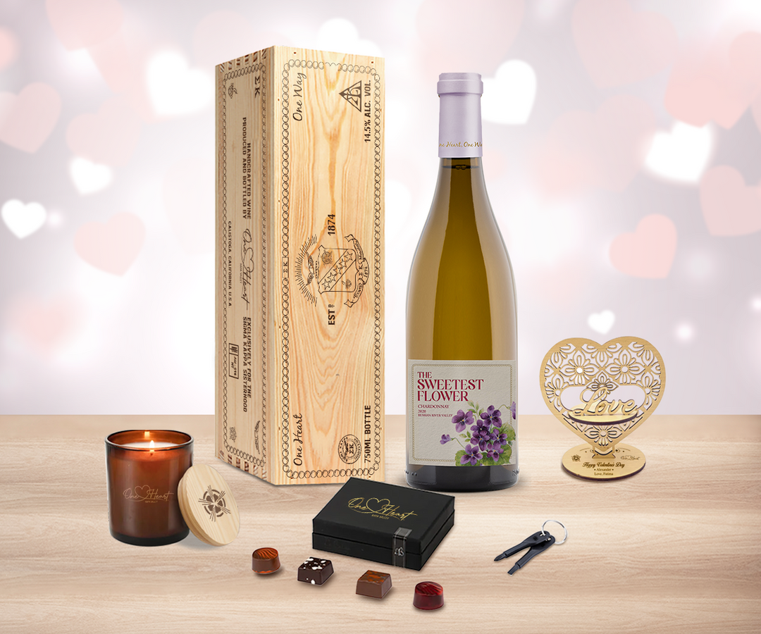 Valentine White Wine "Love" Gift Set