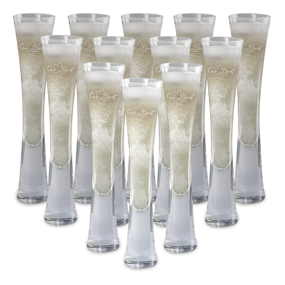 Hand Blown Artisan Crafted Champagne Flute
