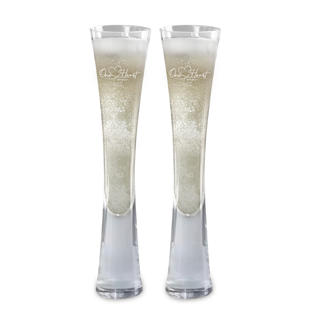 Hand Blown Artisan Crafted Champagne Flute