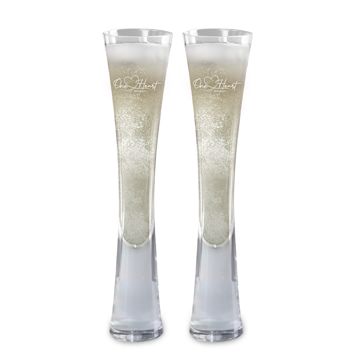 Hand Blown Artisan Crafted Champagne Flute