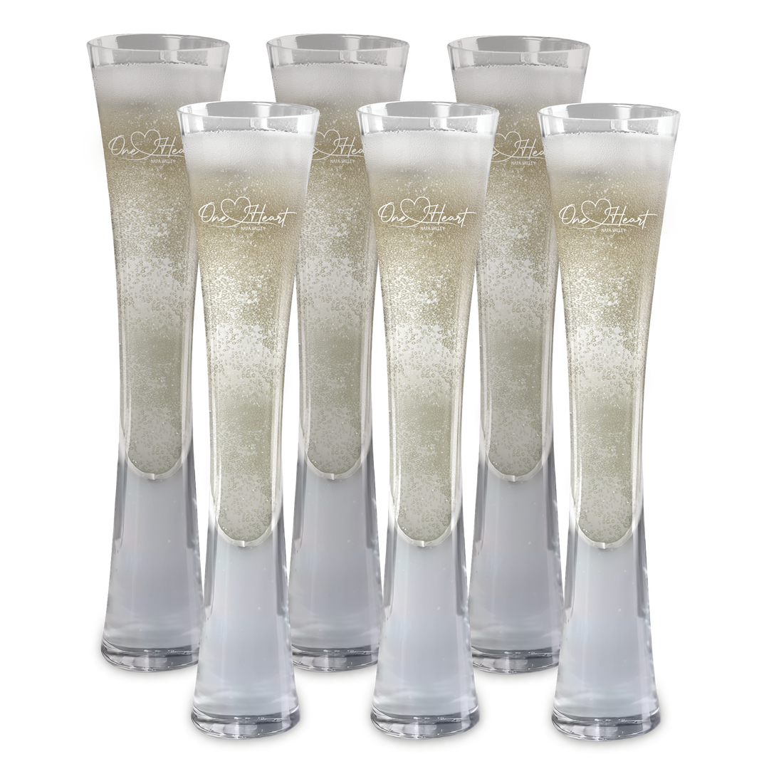 Hand Blown Artisan Crafted Champagne Flute