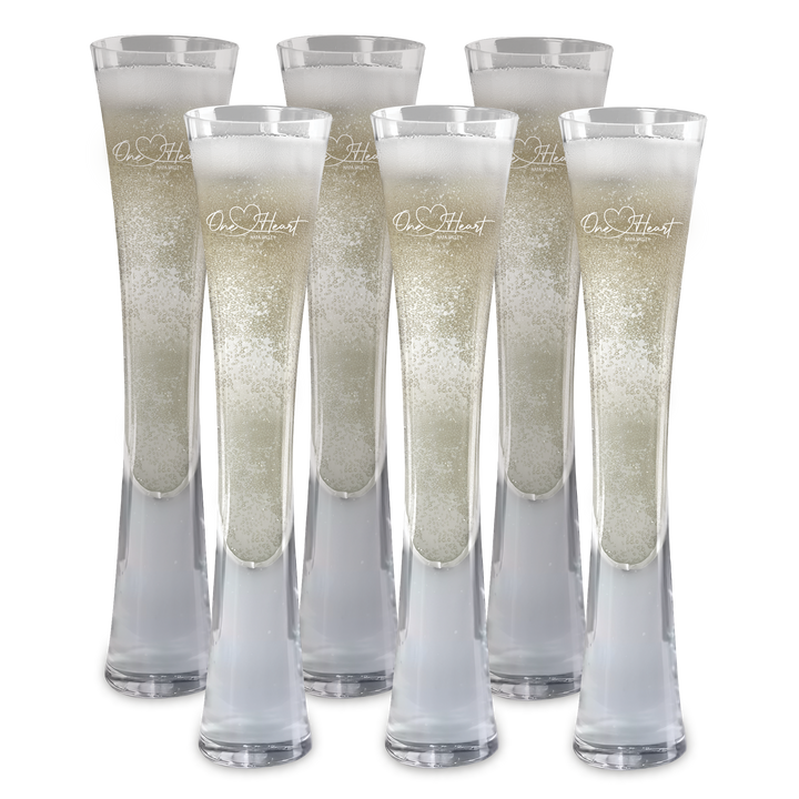 Hand Blown Artisan Crafted Champagne Flute