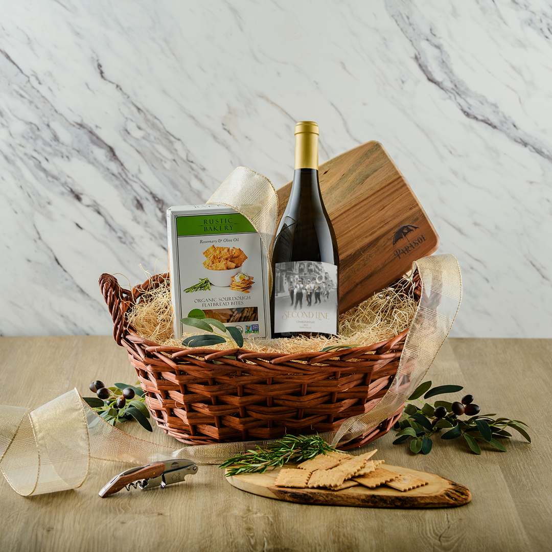 Signature White Gift Basket
