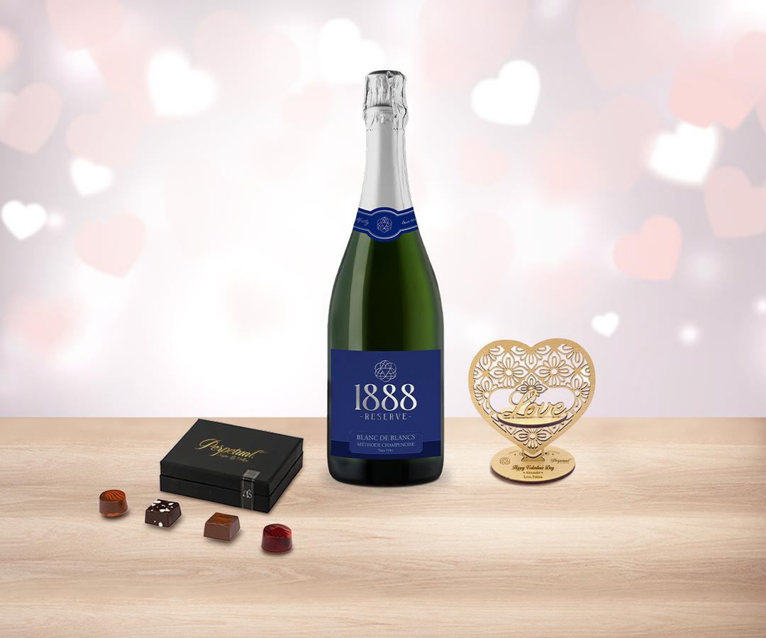 Valentine Sparkling Wine & Truffles Delight