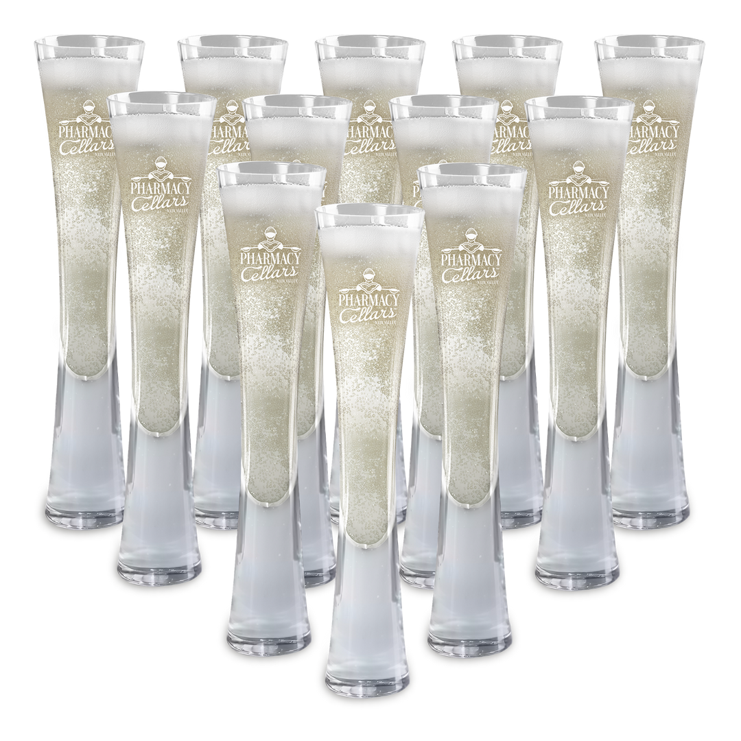 Hand Blown Artisan Crafted Champagne Flute