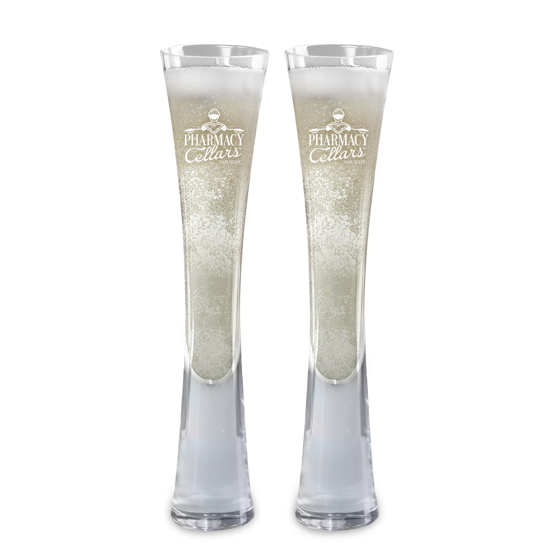 Hand Blown Artisan Crafted Champagne Flute