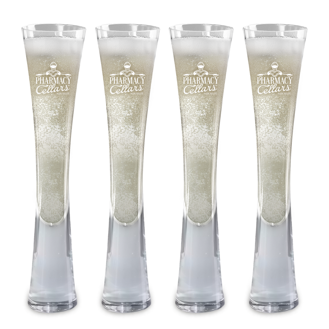 Hand Blown Artisan Crafted Champagne Flute