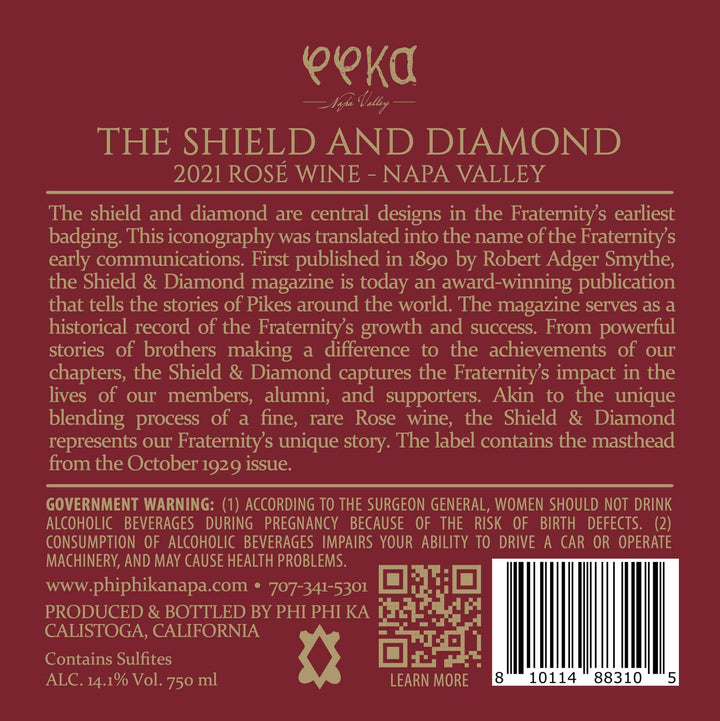 The Shield and Diamond - 2021 Rosé - Napa Valley