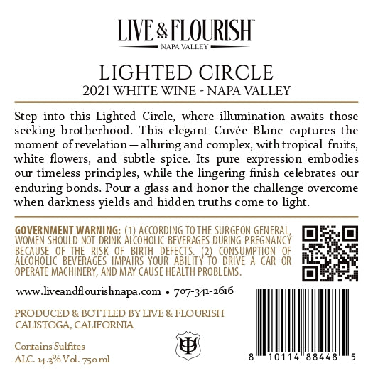 Lighted Circle - 2021 Cuvée Blanc - Napa Valley