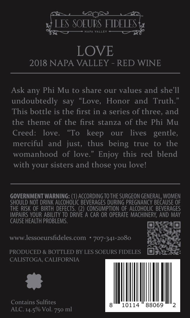 Love - 2018 Red Wine - Napa Valley