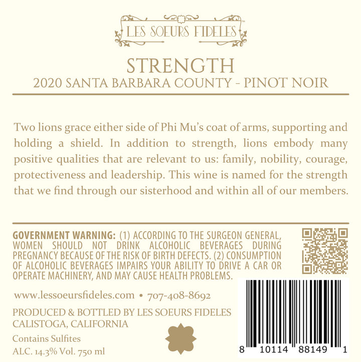 Strength - 2020 Pinot Noir - Santa Barbara County