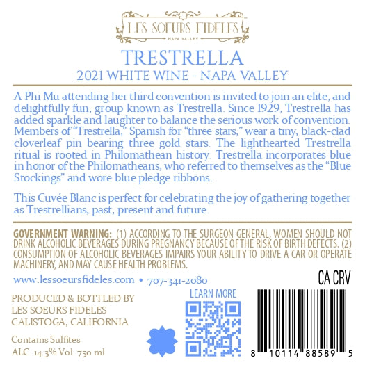 Trestrella - 2021 Cuvée Blanc - Napa Valley 