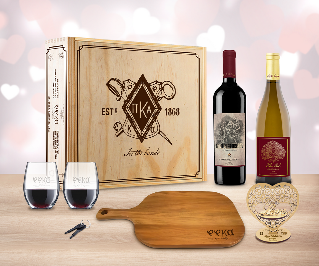 Valentine Red & White Wine "Toast" Gift Set