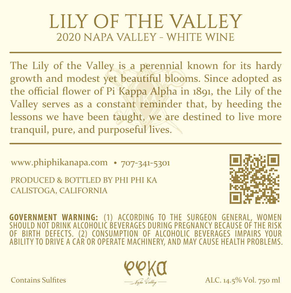 Lily of the Valley - 2020 Cuvée Blanc - Napa Valley