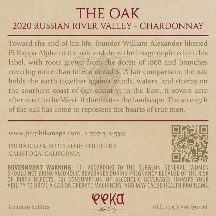 The Oak - 2020 Chardonnay - Russian River Valley