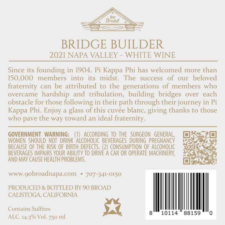 Bridge Builder - 2021 Cuvée Blanc - Napa Valley