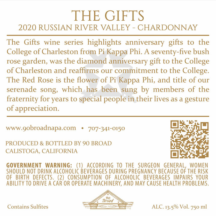 The Gifts: Rose - 2020 Chardonnay - Russian River Valley