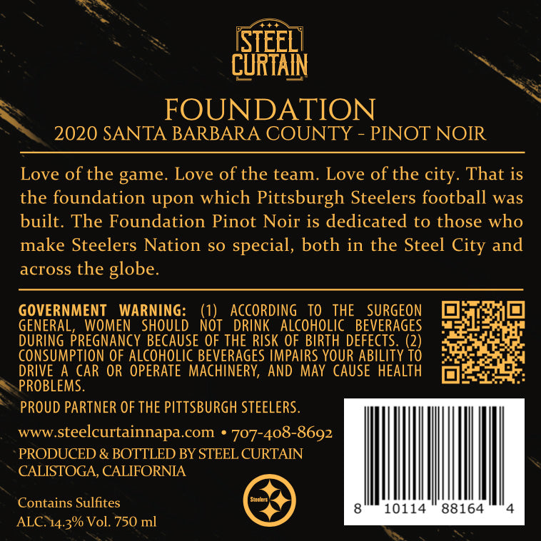 Foundation - 2020 Pinot Noir - Santa Barbara County