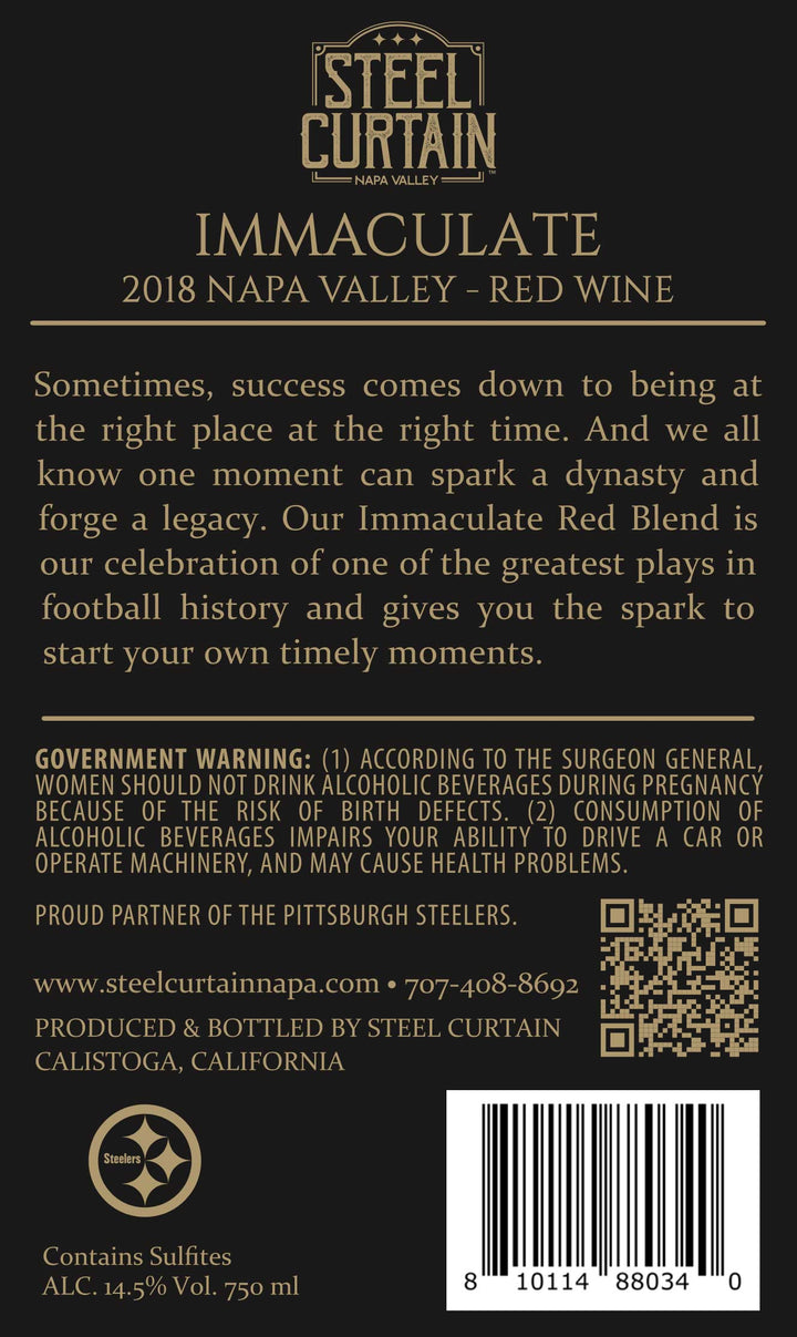 Immaculate - 2018 Red Wine - Napa Valley