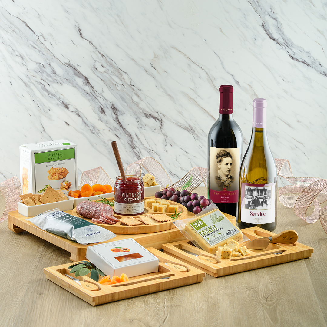 Premium Red & White Charcuterie Board