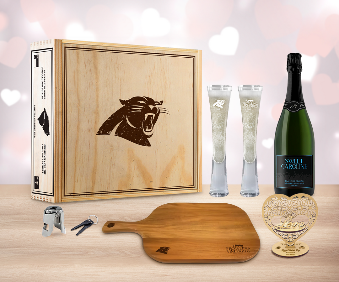 Valentine Sparkling Wine "Cheers" Gift Set