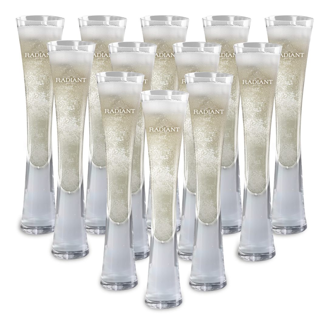Hand Blown Artisan Crafted Champagne Flute
