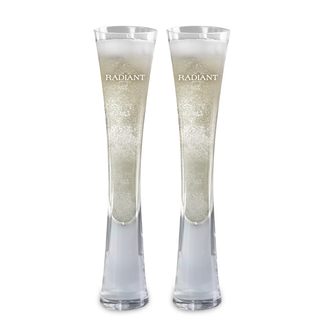Hand Blown Artisan Crafted Champagne Flute