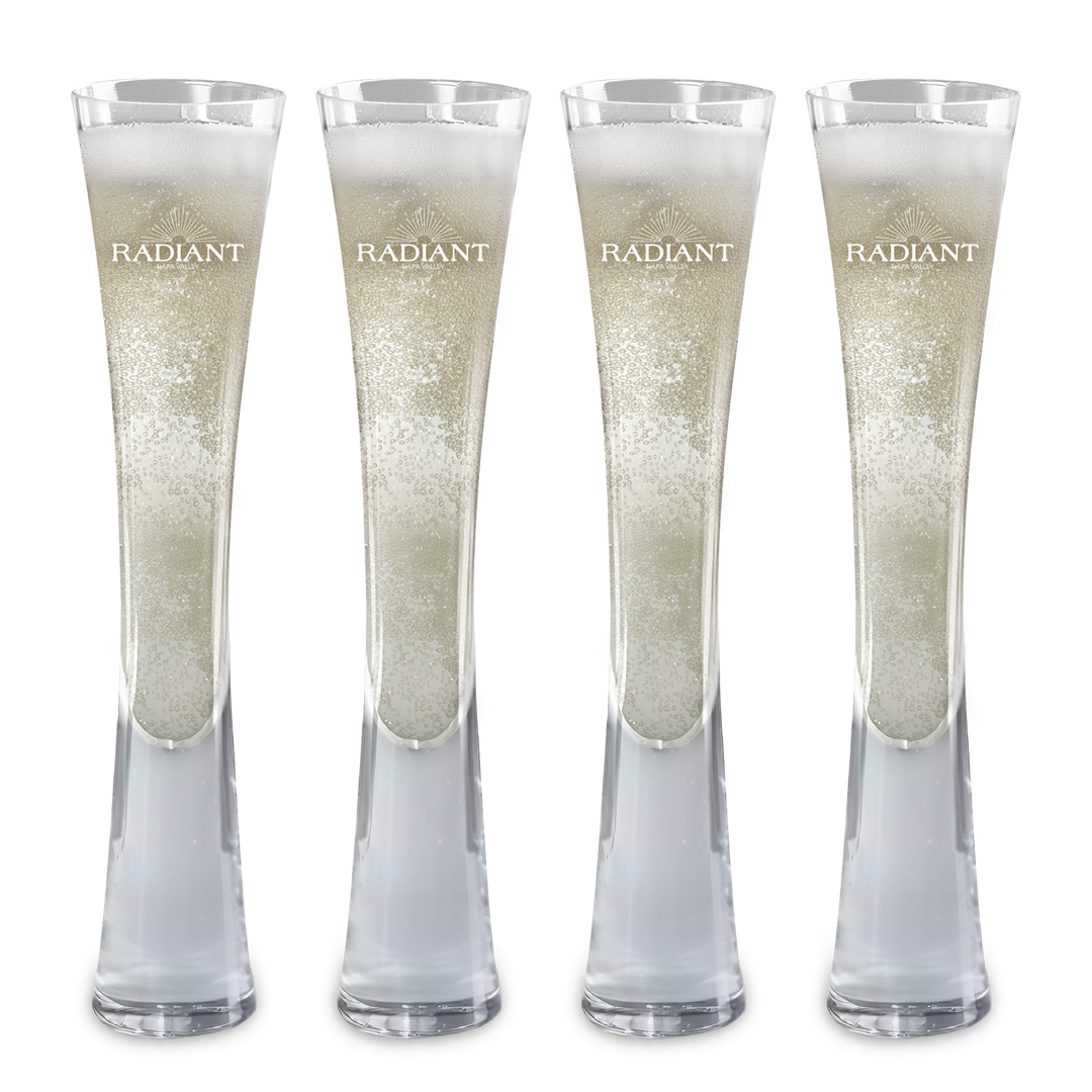 Hand Blown Artisan Crafted Champagne Flute