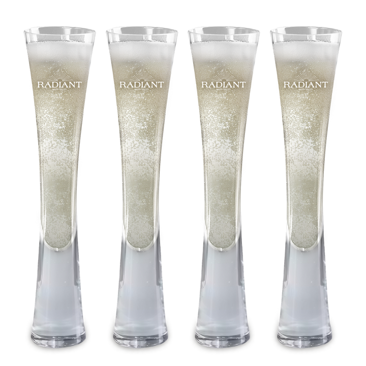Hand Blown Artisan Crafted Champagne Flute