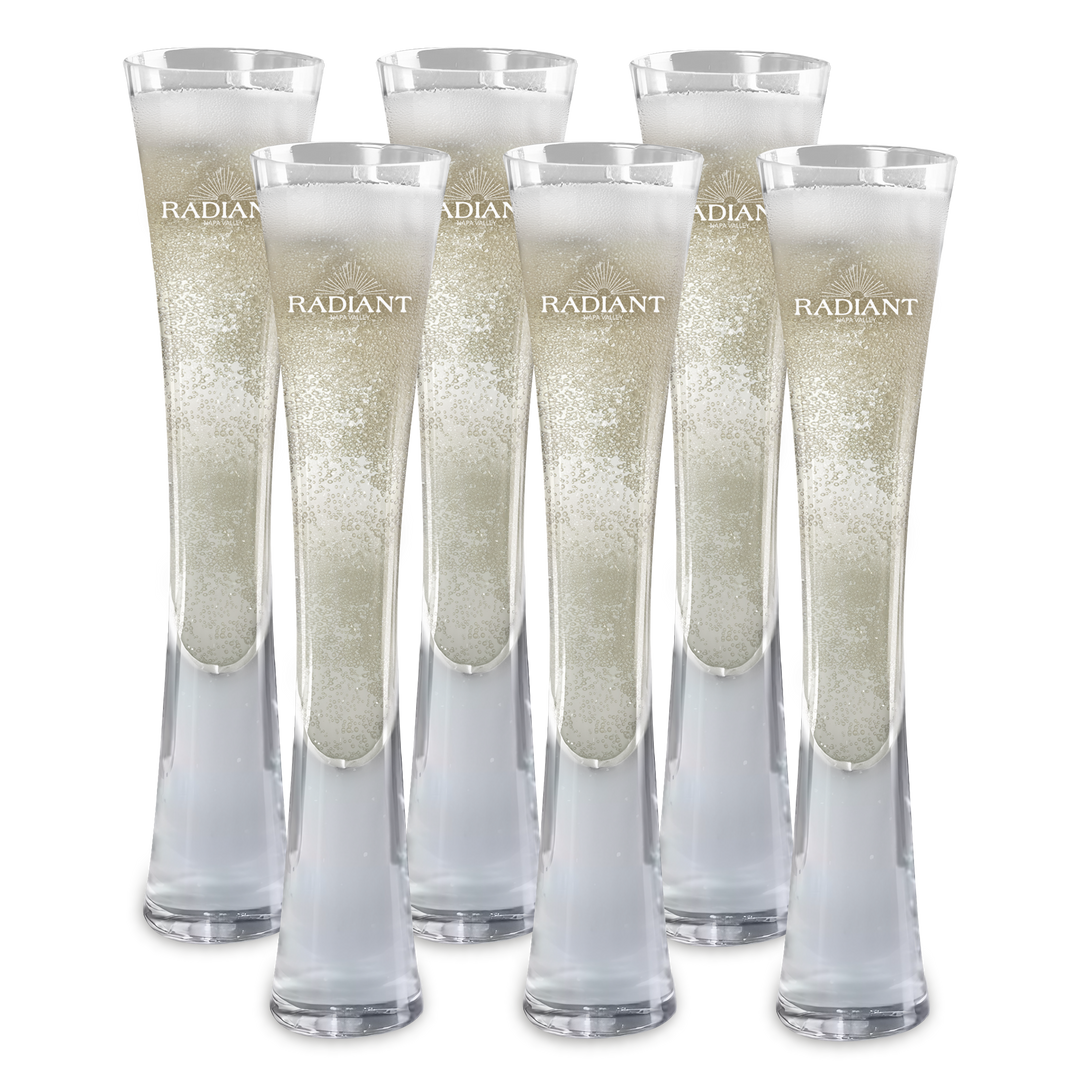 Hand Blown Artisan Crafted Champagne Flute