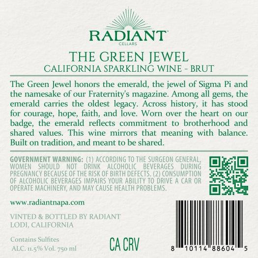 The Green Jewel - Sparkling Brut - California