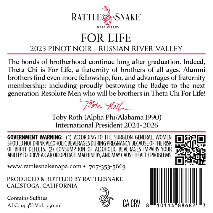 For Life - 2023 Pinot Noir - Russian River Valley